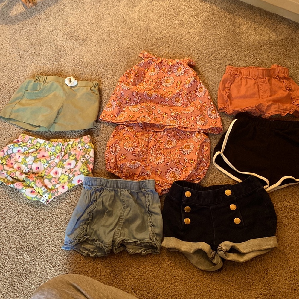 Girls summer shorts bundle